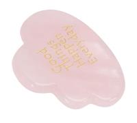 Haofy Cristal de Quartz Rose avec Gravure de Bonnes Choses Qui Se Produisent au Quotidien, Pierre de Paume Lisse de 2,5 Pouces pour la Pratique de la Méditation, les Exercices de Soulagement du