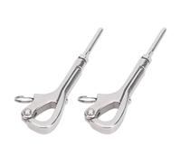 Haofy Crochet à Dégagement Rapide en Acier Inoxydable 316, Manille à Crochet Pélican Ouvrable avec Goujon Serti pour Câble Métallique de 16 Mm, Barrières de sécurité, Ancres et Radeaux