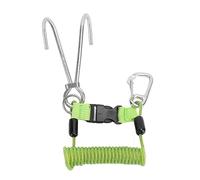 Haofy Crochet de Plongée en Spirale à Ressort, Acier Inoxydable de Crochet de Plongée à Double extrémité Compacte Résistante à la Déformation pour la Plongée (Vert)