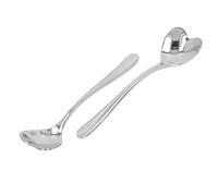 Haofy Cuillère à café en Forme de Cœur avec Poignée Ergonomique en Acier Inoxydable 10,2 Cm - Mini Cuillère à Mélanger pour thé, Dessert, à Sucre, Coffret Cadeau de Saint-Valentin, Fête Prénuptiale, 2