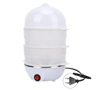 Haofy Cuiseur à œufs électrique à 3 Niveaux, Design Compact Multifonctionnel pour œufs Durs et Crèmes aux œufs, Permet de Gagner du Temps avec une Cuisson simultanée. Taille 6,2 X (Prise UE 220V)