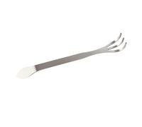 Haofy Cultivateur Manuel à 3 Dents en Acier Inoxydable, Outil de Désherbage pour Ameublir Le Sol avec Poignée Ergonomique pour Petits Espaces de Jardin, Longueur 9,5 Pouces, Poids 2,2 Onces,