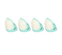 Haofy Dé à Coudre Réutilisable en Silicone, 4 Pièces, Dessus Ouvert avec Texture Concave pour la Couture à la Main, la Broderie, les Travaux d'aiguilles, Bricolage