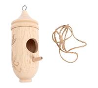 Haofy Décor Artistique de Cour de Maison de Colibri en Bois fabriqué à la Main (Bois de hêtre)