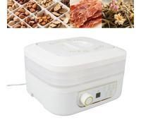 Haofy Déshydrateur Alimentaire avec Flux D'air à 360 °, Séchage Uniforme, Contrôle Numérique, Puissance 160 W, Minuterie Réglable 0-48 H, 3 Plateaux pour la Conservation des Fruits,