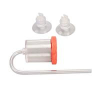 Haofy Diffuseur de CO2 en Acrylique, Raffineur d'air pour Aquarium, Compteur de Bulles de 5 Cm avec Ventouse, Trachée de 4 Mm, Diffusion d'oxygène à Faible Bruit pour Plantes 'Aquarium