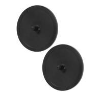 Haofy Disque de Lavage à Contre-courant en Caoutchouc pour Machine à café 2 Pièces, Plaque de Lavage à Contre-courant en Caoutchouc Noir de 50 Mm avec Disque de Filtre Aveugle pou