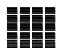 Haofy Dissipateurs Thermiques en Aluminium Noir 20 Pièces pour Puces PC de Routeur, Module de Dissipateur Thermique à Dissipation Thermique Efficace pour Lumières LED, 0,8x0,8x0,2 Pouces, adapté aux