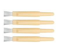 Haofy Dissolvant de Points 4 Pièces avec Brosse pour Déchirer les Coutures, Découseur en Plastique pour les Projets de Couture au Crochet, Contrôle des Bords Respectueux du Tissu pour l'artisanat