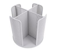 Haofy Distributeur de Gobelets Rotatif, Organisateur de Gobelets en Papier à 4 Compartiments, Support de Couvercle avec Rotation à 360 Degrés pour Comptoir de Cuisine, Station de café (GREY)