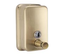 Haofy Distributeur de Savon Mural en Acier Inoxydable de Grande capacité, Conception Manuelle pour la Maison et Les Lieux Commerciaux (500ML)