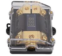 Haofy Distributeur de Terre d'alimentation, Répartiteur de Terre Durable 100 A pour Audio de Voiture, Utilisation Universelle avec Ajustement 0GA/2GA pour Cordon, Comprend 1 unité