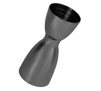 Haofy Double Jigger à Cocktail Professionnel, Tasse à Mesurer en Acier Inoxydable, Conception Double Face, Outil de Bar Ergonomique (Plaqué noir)