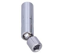 Haofy Douille Magnétique Pivotante, Prise Durable à 12 Points pour la Réparation Automobile, Prise de Bougie D'allumage de 3/8 Pouces en Acier au Chrome Vanadium (14mm (9/16"))