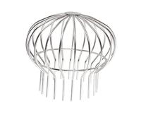 Haofy Drain de Toit en Acier Inoxydable avec Conception Creuse Incurvée pour Balcon Terrasse - Drain de Sol de Gouttière Antiblocage Débit d'eau Rapide Installation sans Outil (160)