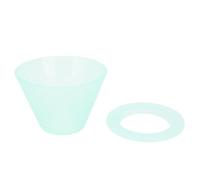 Haofy Dripper à Bas de café à Fond Plat Verser sur une Tasse de Filtre à café avec des Conceptions Anti-thermique PP de qualité Alimentaire pour le Bureau de Restauration Brewing (vert clair)