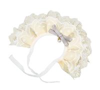 Haofy Écharpe en Dentelle pour Chat, Collier Bandana en Tissu Respirant et Dentelle pour Chiens de Petite et Moyenne Taille avec Motif Grille Rouge Lors des Fêtes d'anniversaire, Photographie,