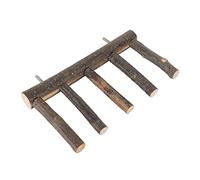 Haofy Échelle en Bois Vogel de L'échelle de Barre de Perroquet Stable Stable pour Petit Conducteur d'escalade en Bois Moyen-Paralyzilique, en Soutient Divers (5 étapes)