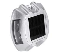 Haofy Éclairage d'allée Solaire à 6 LED, éclairage d'allée Extérieur avec Construction en Aluminium moulé, pour Cour de Route, Jardin, Passerelle, visibilité sur 1000 Mètres pour la sécurité