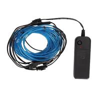 Haofy EL Wire Bande Lumineuse Néon Bleue 5 en 1 avec Réduction du Bruit pour Voitures, Décorations d'halloween, Fêtes, Bars de Camping, Costumes, œuvres d'art, Jardins