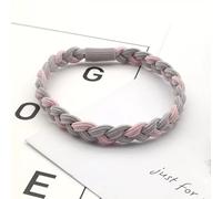 Haofy Élastique à Cheveux Doux et Confortable, Matériau en Tissu à Haute élasticité, Maintien Sûr pour un Usage Quotidien, pour les Types de Cheveux (Rose Gris)