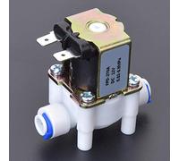 Haofy Électrovanne électrique, Connecteur en Plastique Haute Résistance pour Usage Domestique, Contrôle de L'eau à 1 Voie G1/4 Pouces pour Systèmes D'eau