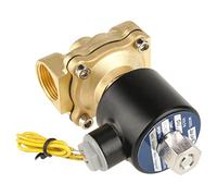 Haofy Électrovanne électrique G3/4 en Laiton N/O 12V DC pour Eau et Air, Joint à Membrane Fiable pour le Contrôle du Niveau de Liquide