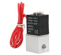 Haofy Électrovanne en Alliage D'aluminium à Action Directe pour Eau, Air, Vanne 220VAC IP65 à Usage Industriel (G1/8")