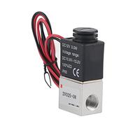 Haofy Électrovanne en Alliage D'aluminium, Réponse Rapide, Normalement Fermée pour les Systèmes de Contrôle Industriels G1/4 Pouces, 2 Positions, 2 Voies (DC12V)