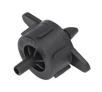 Haofy Émetteur Goutte à Goutte 4 Mm à Compensation de Pression, Débit Uniforme en PP, Goutteur d'irrigation 2 L/h 4 L/h 8 / pour Terrain en Pente, Zones Vallonnées, Grand Jardin (4L Noir)