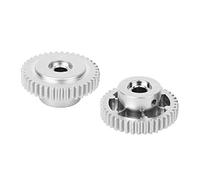 Haofy Engrenage à Trou en D en Métal Haute Résistance de 40 Dents pour Pièces de Robots Industriels Trou Central de 6 Mm, en Métal, Engrenage 2 Pièces Applicable aux Amateurs de Robotique