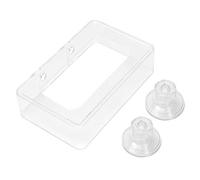 Haofy Ensemble d'anneaux d'alimentation pour Poissons, 2 Pièces, Distributeur de Nourriture Flottant en Acrylique pour Aquariums de Poissons Rouges Betta, Facile à Utiliser avec Une Forte