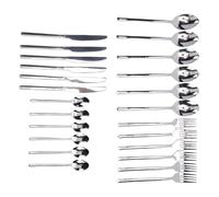 Haofy Ensemble d'argenterie en Acier Inoxydable, Ensembles de Service, Ensemble de Couverts de Dîner de 24 Pièces pour Six, Ustensiles de Coutellerie Polis Miroir pour les événements de Restaurant