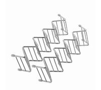 Haofy Ensemble de 2 Supports à Tacos en Acier Inoxydable, 8,7 X 2,6 X 1,6 Pouces, Peut Contenir 4 à 5 Tacos pour Coquilles Souples et Dures, Plus de Qui Tombent pour un Dîner de
