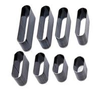 Haofy Ensemble de 8 Perforatrices en Cuir en Acier à Haute Teneur en Carbone, Poinçon Creux pour l'artisanat du Cuir - Conception à Marteau pour la Fabrication de Sacs de Ceinture et de Coques de