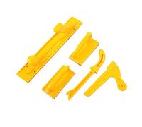 Haofy Ensemble de Blocs Poussoirs et de Bâtons de sécurité en Plastique Jaune Durable pour éviter les Rebonds et Assurer la sécurité des Menuisiers, 5 Pièces pour Divers Outils
