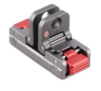 Haofy Ensemble de Boîtier de Stockage Magnétique Base D'alliage en Aluminium Stable pour la Caméra d'action Idéale pour Les Selfies, Vélo avec Boucle de 1/4 de Pouce