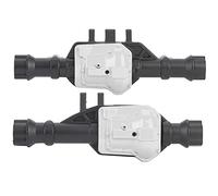 Haofy Ensemble de Boîtiers d'essieu en Métal Noir pour Voiture 1/10 RC, Pièces de Rechange en Métal Durable pour Améliorer Les Performances, Améliorer Le Plaisir et la commodité (Noir et Argent)