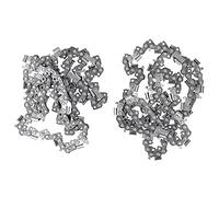 Haofy Ensemble de Chaînes de Tronçonneuse Efficace pour Le Travail du Bois Professionnel Chaîne de Tronçonneuse en Acier allié 2 Pièces pour de 18 Pouces pour L'exploitation Forestière et la