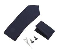 Haofy Ensemble de Collocation de Vêtements de Cérémonie pour Hommes en Tissu Haute densité pour Réunions Formelles, Soirées Dansantes, Ensemble de 5 Pièces en Soie Polyester Noir (K08) (K18)