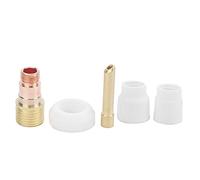 Haofy Ensemble de Coupelles de Soudage en Céramique, Buse Efficace 12# 10# pour Pistolet de Soudage à L'arc à L'argon WP-17/18/26, Kit de Lentilles D'air de en Alumine Blanche pour un Usage