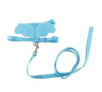 Haofy Ensemble de Laisse de Harnais pour Animaux de Compagnie, Sangle en Nylon, Corde de Traction Réglable pour Poulets, Canards, Petits Animaux de Compagnie, Marche et Entraînement en Plein Air (M)