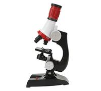 Haofy Ensemble de Microscope Débutant pour Enfants, Kit Scientifique éducatif de Microscope Monoculaire Biologique Portable, en Plastique