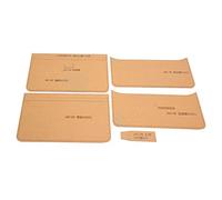 Haofy Ensemble de Modèles D'artisanat en Cuir en Acrylique, Sac de Téléphone Mobile et Pochoir Long du Portefeuille avec Trous de Couture Pré-marqués, 7,68x4,13 Pouces Outil de