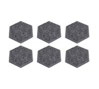 Haofy Ensemble de Panneaux Acoustiques Hexagonaux 12 Pièces 14x12x7 Cm Traitement Mural Insonorisant Haute densité avec Bord biseauté pour Studio à Domicile, Bureau, Espace d'enregistrement (gris