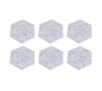 Haofy Ensemble de Panneaux Acoustiques Hexagonaux 12 Pièces 14x12x7 Cm Traitement Mural Insonorisant Haute densité avec Bord biseauté pour Studio à Domicile, Bureau, Espace d'enregistrement (Gris