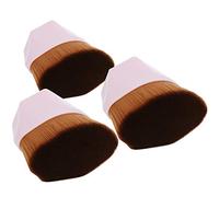 Haofy Ensemble de Pinceaux de Maquillage, Outils Multifonctionnels pour Fond de Teint Liquide, Blush, Visage avec Cheveux en Fibres Lisses, Kit de 3 Pièces pour des Transitions de Maquillage sans