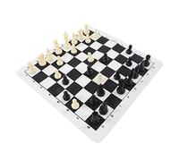 Haofy Ensemble de Plateau de Jeu D'échecs, Jeu D'échecs de Voyage Portable en Plastique Résistant à l'usure avec Pièces Antidérapantes pour Adultes et Enfants, Loisirs et Divertissement