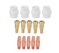 Haofy Ensemble de Pointes de Torche de Soudage MIG 24KD, Kit Complet de 14 Pièces avec Options de 0,8, 1,0 et 1,2 Mm pour Binzel 24KD, Installation Facile, Garantit un Flux de Travail Fluide, pour