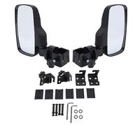 Haofy Ensemble de Rétroviseurs pour Chariot Rétroviseurs Latéraux Rotatifs à 360 ° avec Pinces Réglables pour 1 Tube carré de 1,25 Pouces de Remplacement pour EZGO pour les Cours, les